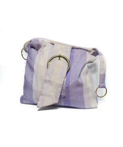 Sabra bag Fabric - Braided silk thread bag with copper closure