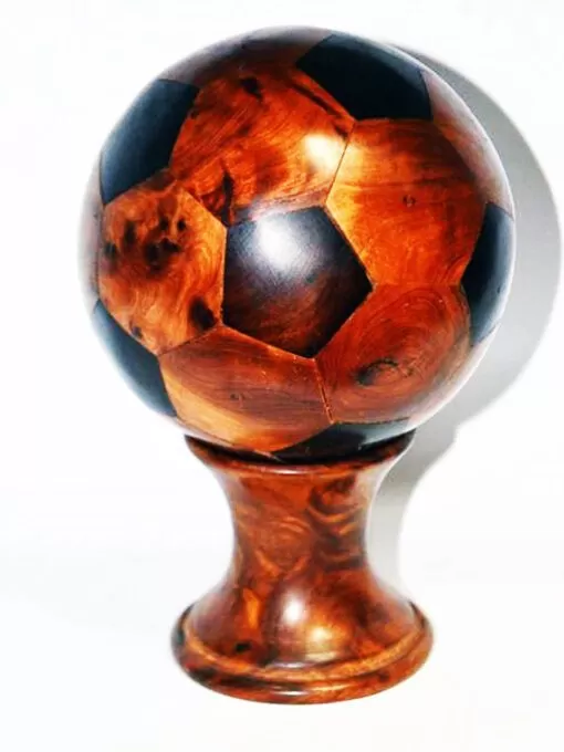 Foot ball - Mini football'ball made of Thuya wood, handmade in the region of Essaouira , Wood with a characteristic scent and o