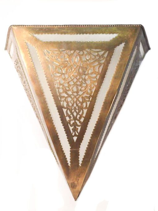 Lampe murale triangle cuivre