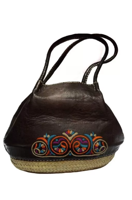 Embroidered Basket bag