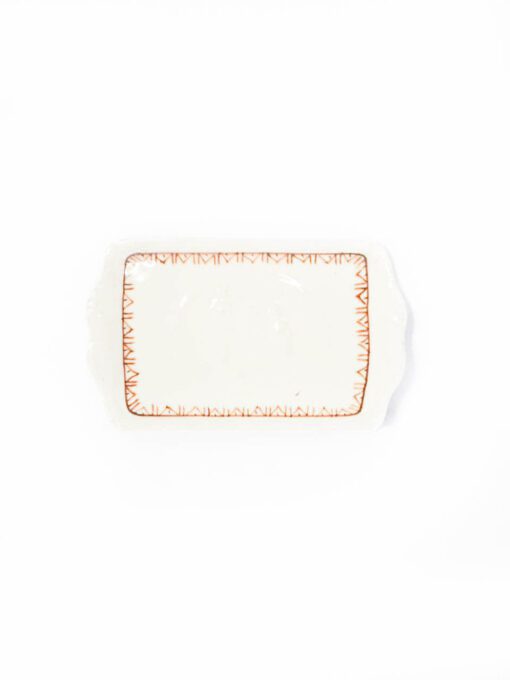 Dish frame henna Plates - Rectangular dish with patterns, handmade with hand-painted designs inspired by henna