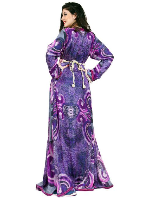 Caftan Caftan - Caftan in muslin with satin lining, made with a pretty fine and simple sfifa and 