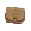 Round Bag SAMTA Leather - Calf leather bag, matching shades, with belt closure
