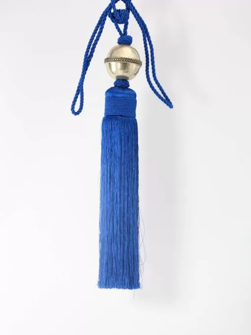 Sabra curtain loop Embrasse - Silk thread curtain loop, decorated with engraved or cut silver