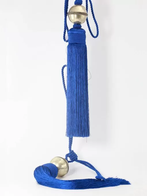 Sabra curtain loop Embrasse - Silk thread curtain loop, decorated with engraved or cut silver