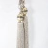 Passante per tenda Sabra Embrasse - Passante per tenda in filo di seta, decorato con argento inciso o tagliato
