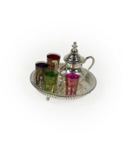 Un set da tè marocchino in color cammello Scatole - Una speciale scatola di teiere marocchine in color caramello