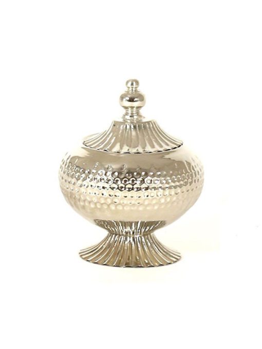 Moroccan silver sugar bowl