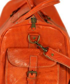 Oranged Leather travel bag