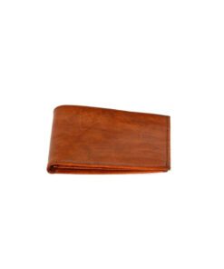Brown leather card holder