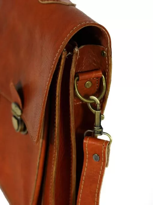 Oranged Calfskin leather Satchel