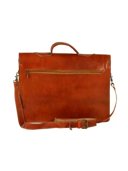 Oranged Calfskin leather Satchel