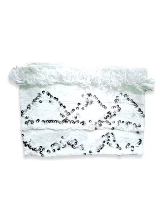 Sac tapis blanc Fabric - A white carpet hand bag. 