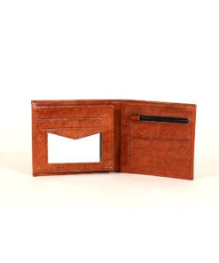 Brown leather wallet Leather - Magnificent brown leather wallet, designed entirely by hand by our craftsmen, provided with a poc