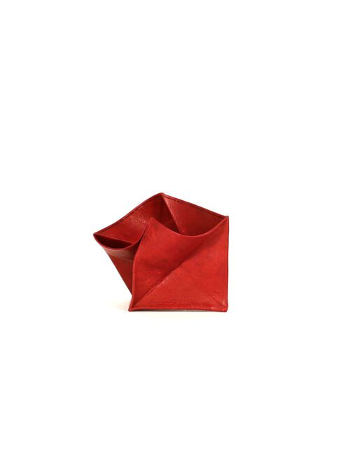 Portefeuille en cuir rouge gravé Cuir - Un mini portefeuille en cuir, au design particulier. Ce portefeuille est fabriqué en cuir véritable comme