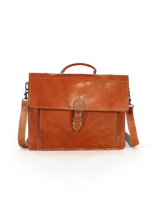 Oranged Calfskin leather Satchel