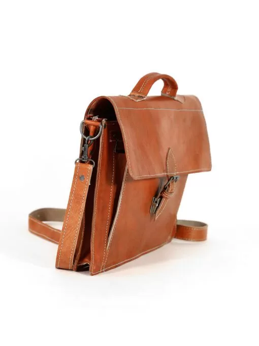 Oranged Calfskin leather Satchel