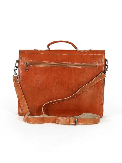 Oranged Calfskin leather Satchel