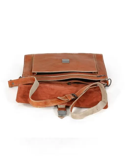 Oranged Calfskin leather Satchel