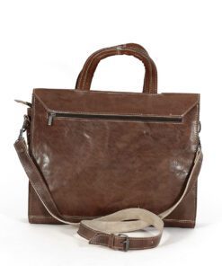 Brown Calfskin leather Satchel