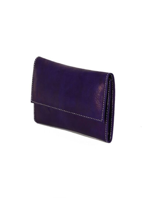 Purple sheepskin wallet