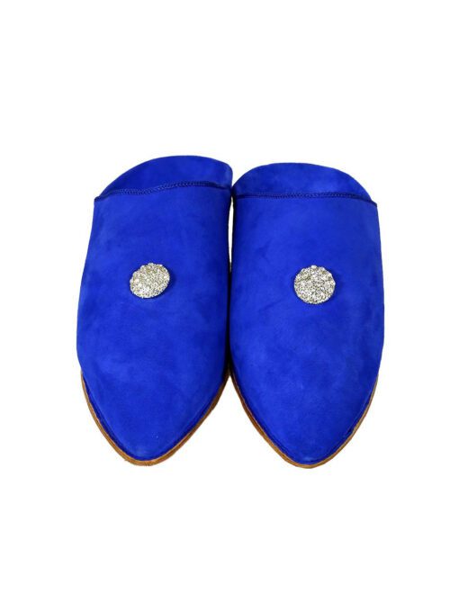 Pointed suede slipper