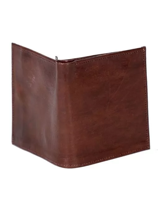 choclate sheep skin leather wallet