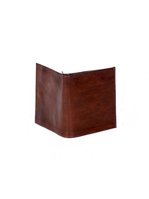 choclate sheep skin leather wallet