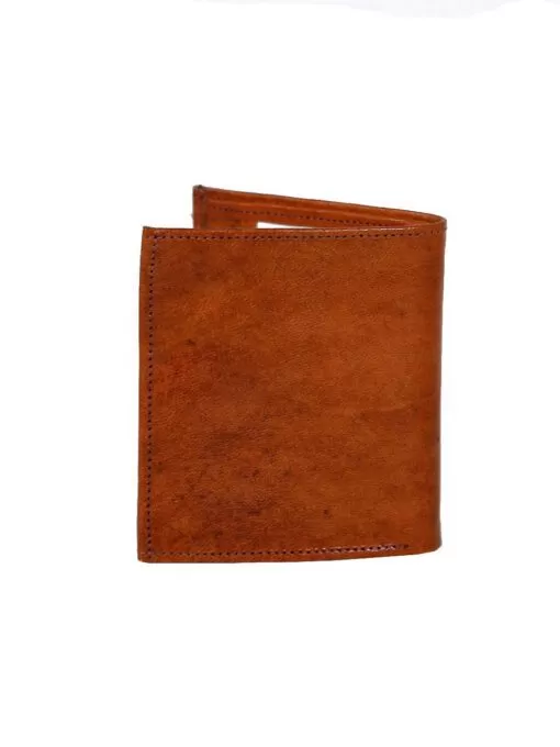 choclate sheep skin leather wallet