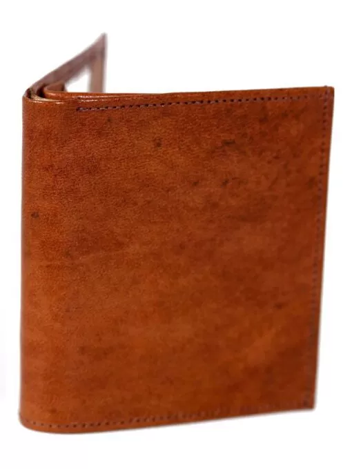 choclate sheep skin leather wallet