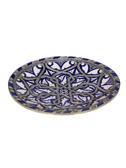 Ceramic enamelled plate