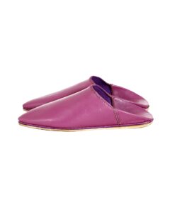 Handmade Moroccan Leather Pink Slippers