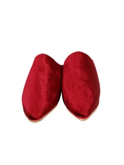 Pantuflas marroquíes de terciopelo