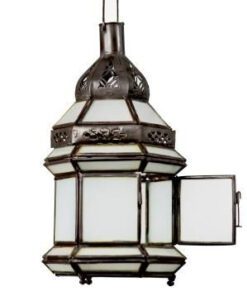 White glass pendant lamp