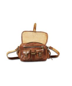 Small leather handbag