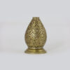 Golden handmade candle holder oval