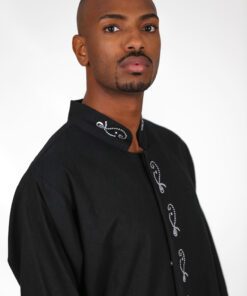 Men's black lined shirt