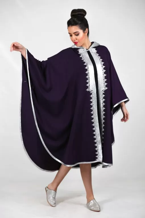 Purple cape with silver sfifa