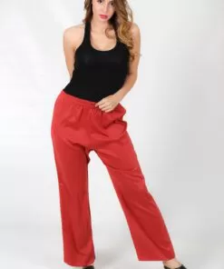 Simple garnet pants