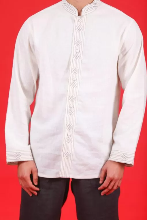 Chemise traditionnelle beige
